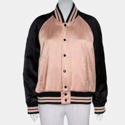 Saint Laurent Men's Lurex Leather-Trim Teddy Jacket