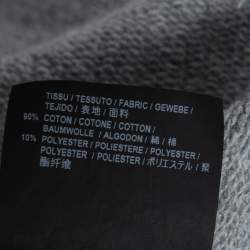 مملوكة مسبقًا هودي سان لوران باريس قطن تريكو رصاصي بالشعار مطبوع مقاس صغير - سمول