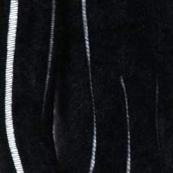 Yves Saint Laurent Rive Gauche Black Angora Paneled Cardigan S