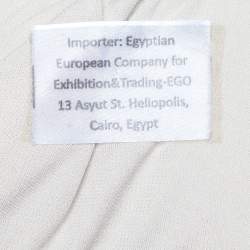 Pre Owned فستان ميني سان لوران فضي مطرز بالترتر مقاس متوسط - ميديوم