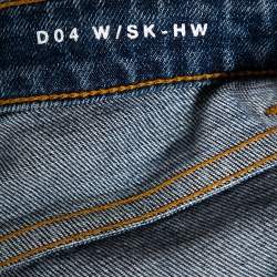 Pre Owned Saint Laurent Blue Denim High Waisted Skinny Jeans S