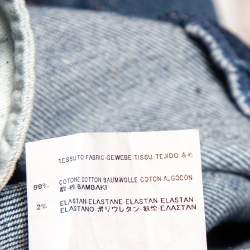 Pre Owned Saint Laurent Blue Denim High Waisted Skinny Jeans S