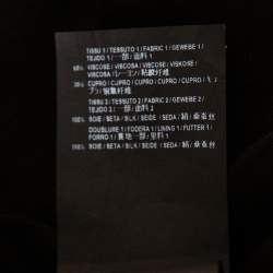 مملوكة مسبقًا فستان ميني سان لوران قطيفة أسود بديرابيه مقاس صغير - سمول