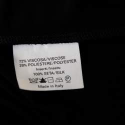 مملوكة مسبقًا Saint Laurent Black Jersey Cutout Shoulder Detailed Maxi Dress L