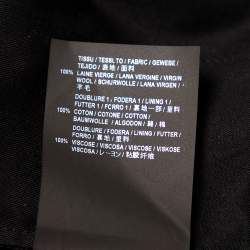 Saint Laurent Black Wool Formal Pants XXL 