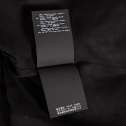 Pre Owned Saint Laurent Black & Yellow Star & Stripes Printed Georgette Mini Dress L