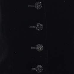 Saint Laurent Black Velvet Button Front Jacket L
