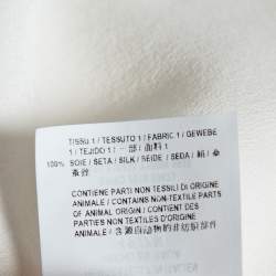 Pre Owned Saint Laurent Off White Silk Button Front Shirt S