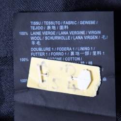 Saint Laurent Black Wool Button Front Blazer XL