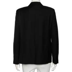 Saint Laurent Black Wool Button Front Blazer XL