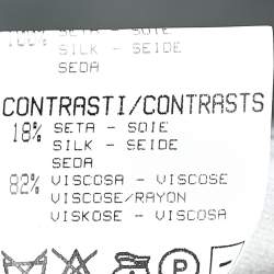 Pre Owned Roberto Cavalli Silver Silk Blend Flared Skirt XL