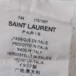 Pre Owned Saint Laurent Paris Off White Silk Button Front Shirt L