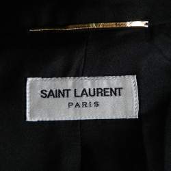 Pre Owned جاكيت بليزر سان لوران صوف أسود مقاس كبير - لارج
