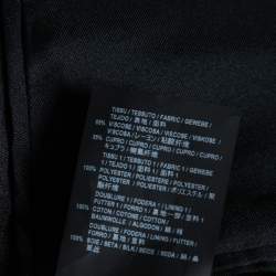 مملوكة مسبقًا Saint Laurent Burgundy Velvet & Satin Lapel Detailed Blazer L