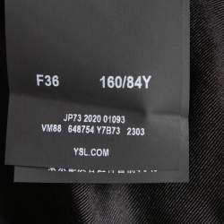 Saint Laurent Taupe Wool Double Breasted Blazer S