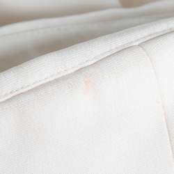 مملوكة مسبقًا فستان سان لوران ماكسي حرير كريب كريمي بدون حمالات طول غير متماثل مقاس صغير 