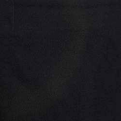 Saint Laurent Black Crepe Sable Asymmetric Mini Skirt S