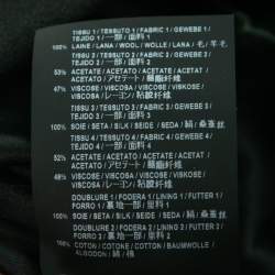 Pre Owned Saint Laurent Black Wool Sequin Embellished Ruffled Buster Mini Dress S 