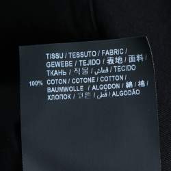 Saint Laurent Black Poplin Button Front Shirt L