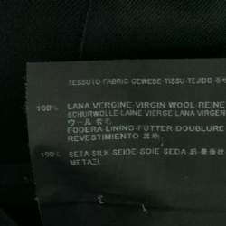 Saint Laurent Black Wool Button Front Blazer XL