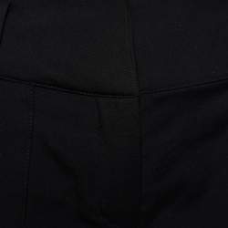Saint Laurent Black Wool Ribbon Trim Shorts S