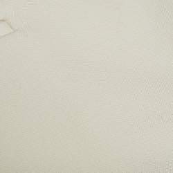 Saint Laurent Ivory Wool Mini Shorts M