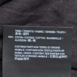 Pre Owned Saint Laurent Black Distressed Denim Mini Skirt M