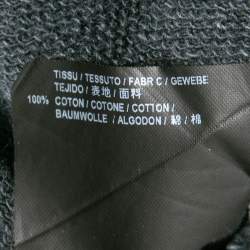 Pre Owned Saint Laurent Grey Cotton Distressed Bleached Hoodie XS