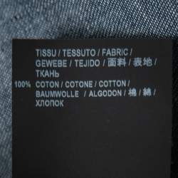 Pre Owned Saint Laurent Blue Denim Western Shirt M