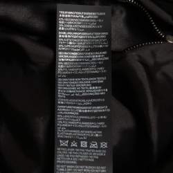 Saint Laurent Paris Black Satin Teddy 80s Bomber Jacket L 
