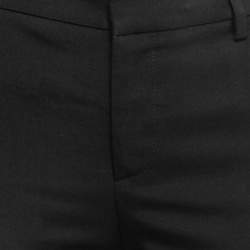 Pre Owned Saint Laurent Paris Black Wool Slim Leg Trousers S