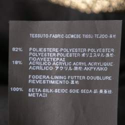 Pre Owned Saint Laurent Metallic Gold Single-Breasted Blazer M