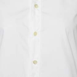 Saint Laurent Paris White Cotton Button Front Shirt M