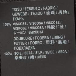 Pre Owned Saint Laurent Black Polka Dot Crepe Mini Dress M