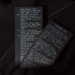 Pre Owned Saint Laurent Black Wool Pleated Trousers S