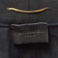 Saint Laurent Paris Black Denim Raw Edge Shorts S Waist 24''