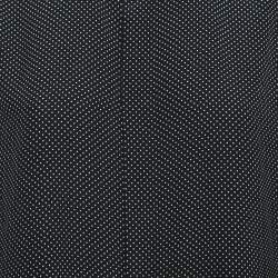 Saint Laurent Paris Black/White Polka Dots Silk Button Down Shirt M