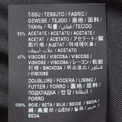 مملوكة مسبقًا Saint Laurent Black Crepe Asymmetrical Mini Dress M