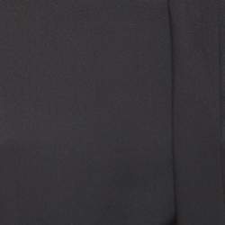 مملوكة مسبقًا Saint Laurent Black Crepe Asymmetrical Mini Dress M