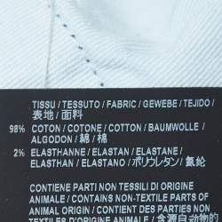 Pre Owned Saint Laurent Blue Distressed Denim Frayed Skinny Jeans M Waist 28"