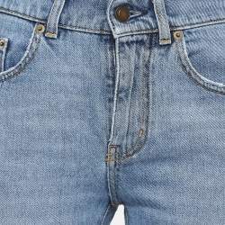 Saint Laurent Blue Ripped Denim Skinny Jeans M Waist 27"