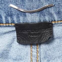 Saint Laurent Blue Ripped Denim Skinny Jeans M Waist 27"