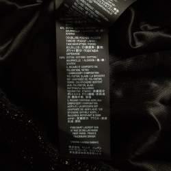 Pre Owned Saint Laurent Black Embellished Velvet Bomber Jacket S