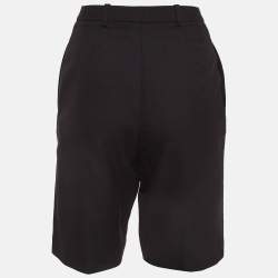 Saint Laurent Black Wool Chino Shorts S