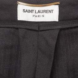 Saint Laurent Black Wool Chino Shorts S