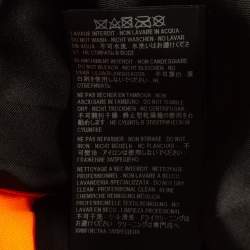 Pre Owned Saint Laurent Fluorescent Orange Gabardine Mini Dress M