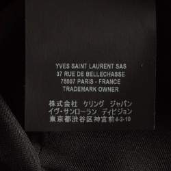 Pre Owned Saint Laurent Fluorescent Orange Gabardine Mini Dress M