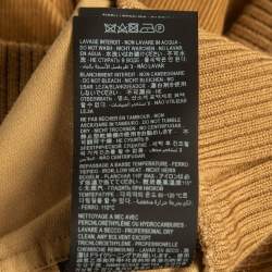 Pre Owned Saint Laurent Paris Brown Corduroy Crew Neck Sweatshirt M