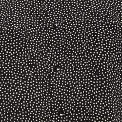 Pre Owned Saint Laurent Paris Black Dotted Print Silk Shirt M