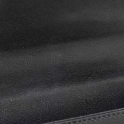 Saint Laurent Black Leather Mini Cassandra Top Handle Bag